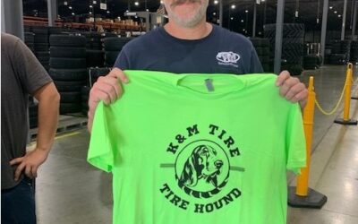 K & M Tire employees enjoy time with company owner, administration